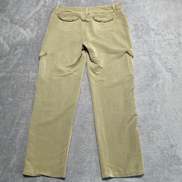 Sandro Pants Womens 10 Tan Cargo Convertible Length Gorpcore Classic Utility - Picture 2 of 15